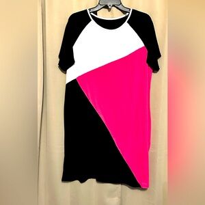 XL Colorblock T-Shirt Dress
